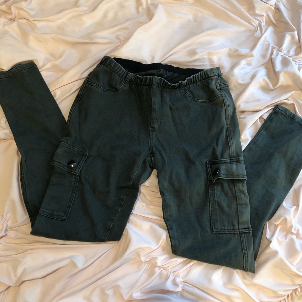 Army green jeans